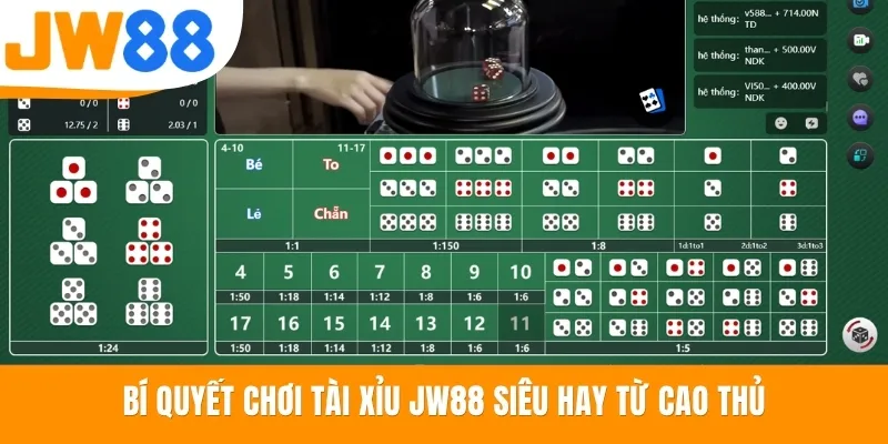 Bí quyết chơi Tài Xỉu JW88 siêu hay từ cao thủ