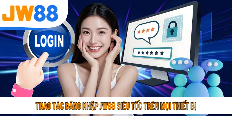 Thao tác đăng nhập JW88 siêu tốc trên mọi thiết bị