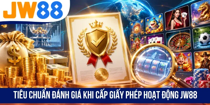 Tiêu chuẩn đánh giá khi cấp giấy phép hoạt động JW88